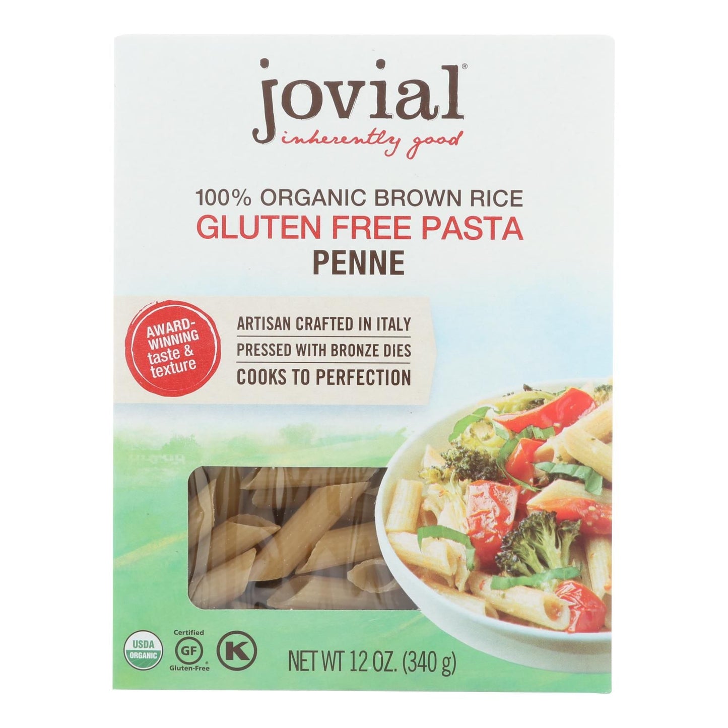Jovial - Pasta - Organic - Brown Rice - Penne Rigate - 12 Oz - Case Of 12 image 2