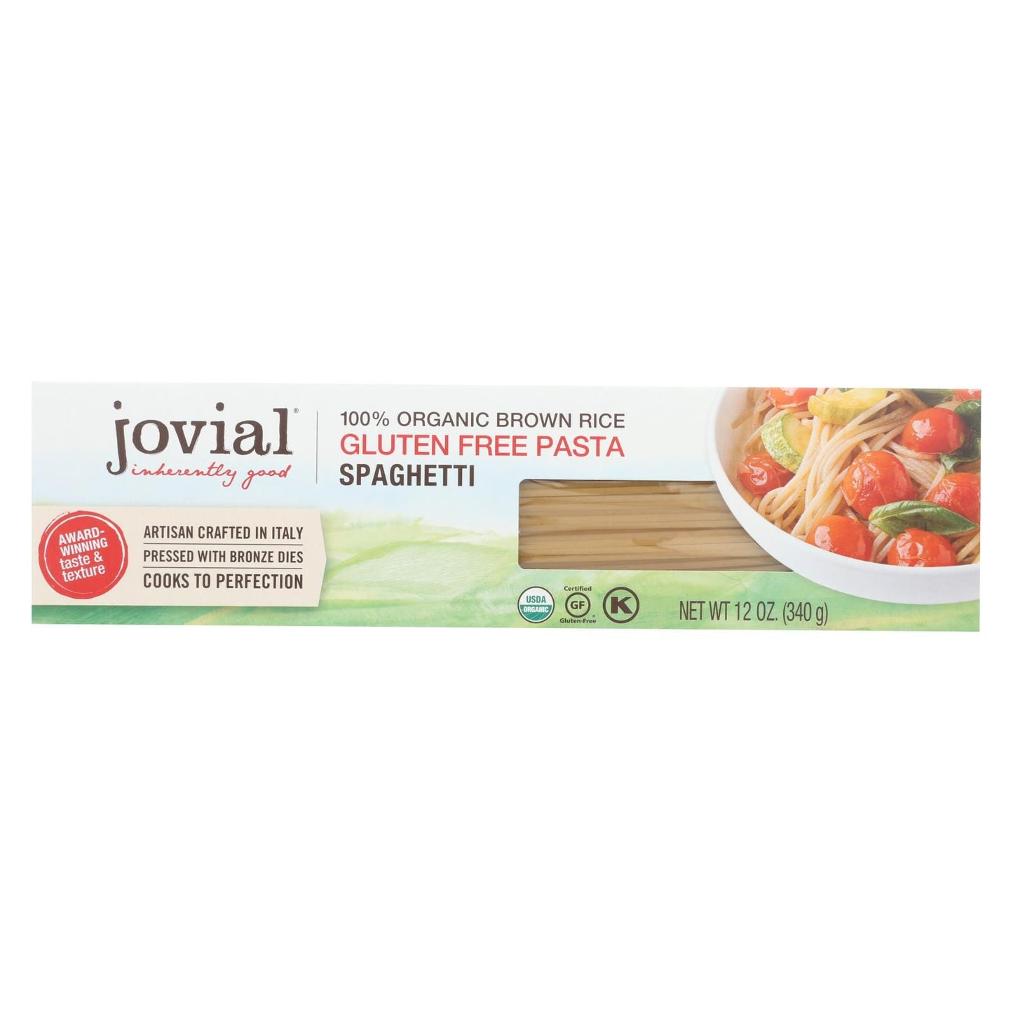 Jovial - Pasta - Organic - Brown Rice - Spaghetti - 12 Oz - Case Of 12 image 1