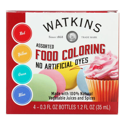 J.r. Waktins Food Coloring - Assorted - Case Of 6 - 4 Count image 1