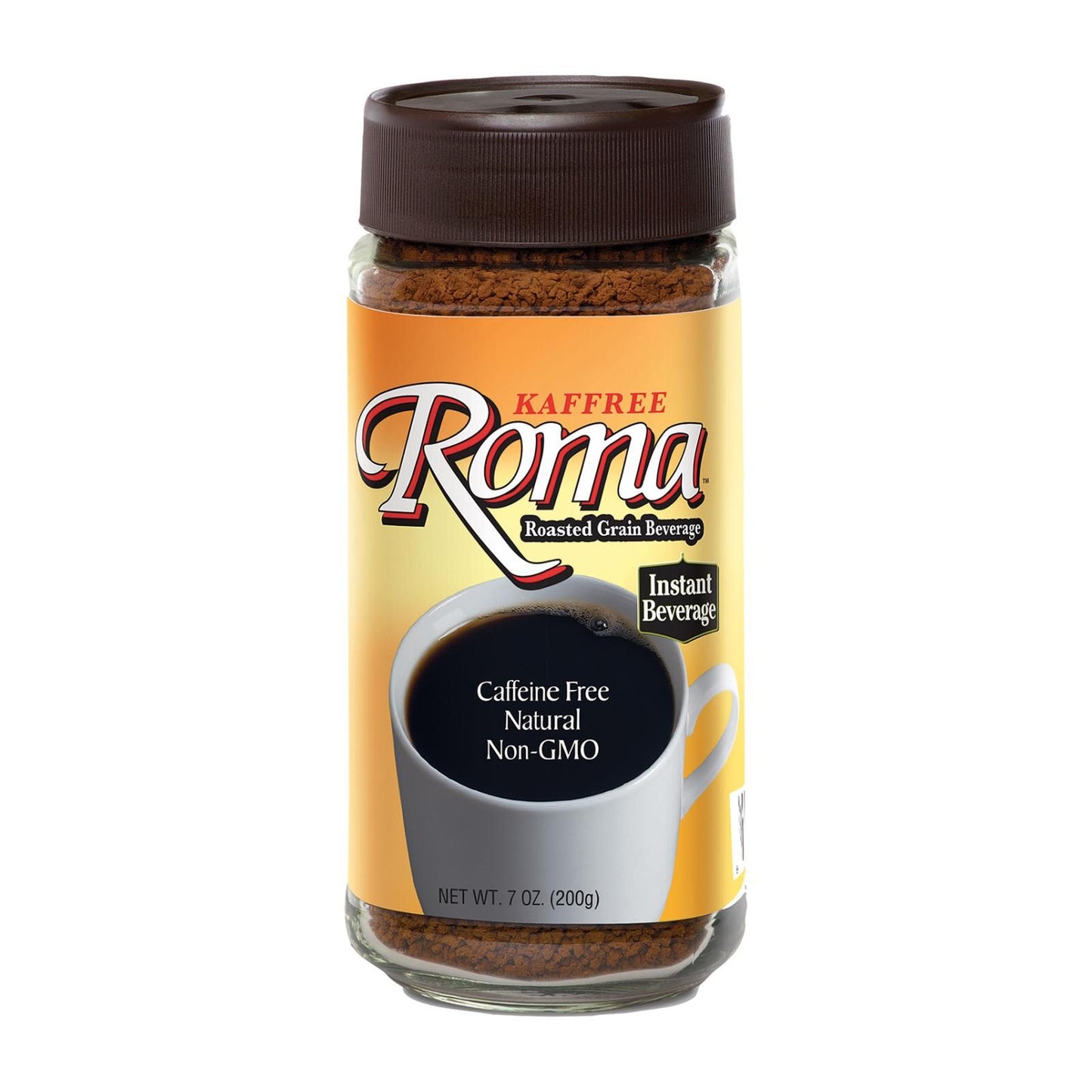 Kaffree Instant Roasted Grain Beverage - Roma - Case Of 6 - 7 Oz. image 2