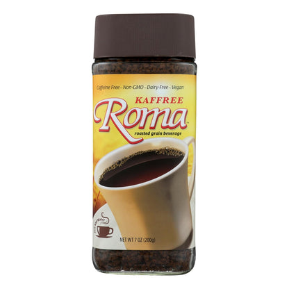 Kaffree Instant Roasted Grain Beverage - Roma - Case Of 6 - 7 Oz. image 1