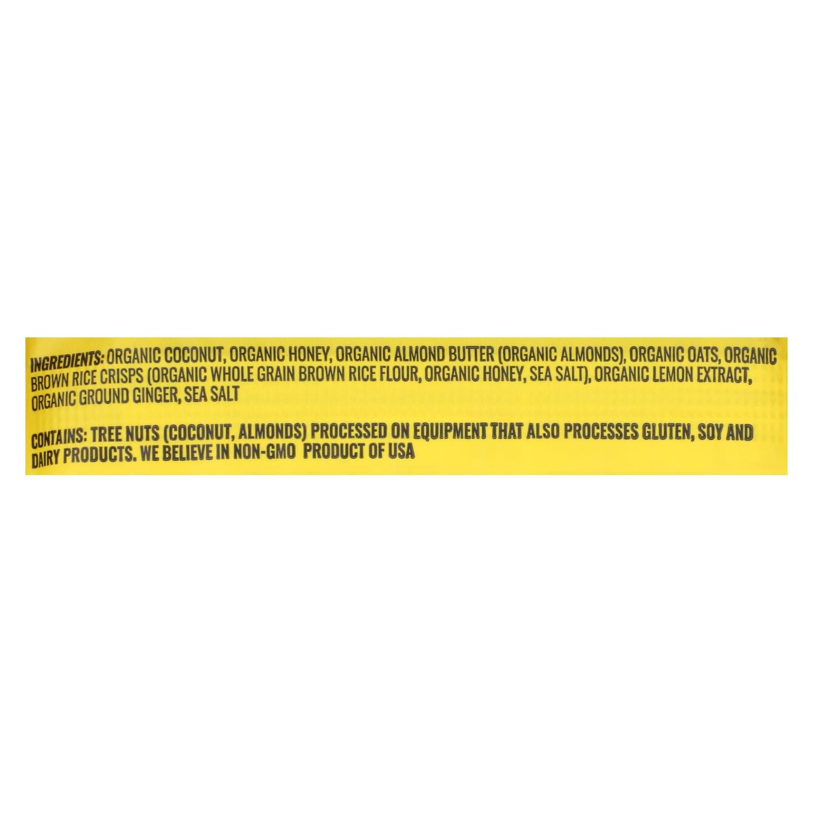 Kate's Real Food - Bar Organic Bivy Lemon Coconut - Case Of 12 - 2.2 Oz image 3
