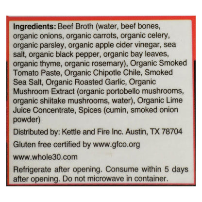 Kettle And Fire - Bone Broth Chipotle Beef - Case Of 6 - 16.9 Oz image 1
