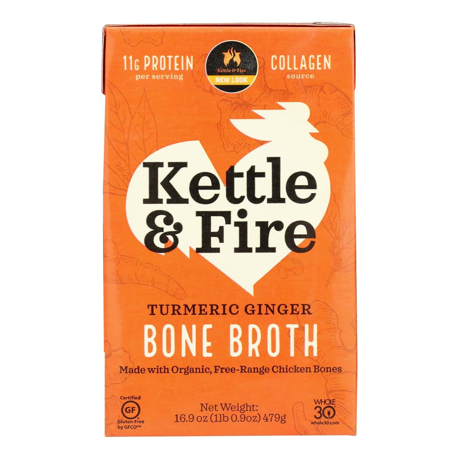 Kettle And Fire - Bone Broth Trmc Ginger Chicken - Case Of 6 - 16.9 Oz image 2