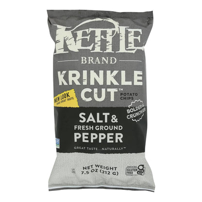Kettle Brand - Krinkle Chps Slt&frsh Pepper - Case Of 12-7.5 Oz image 1