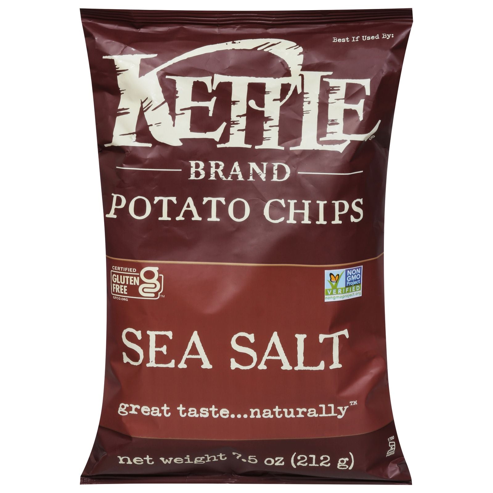 Kettle Brand - Potato Chips Sea Salt - Case Of 12-7.5 Oz image 1