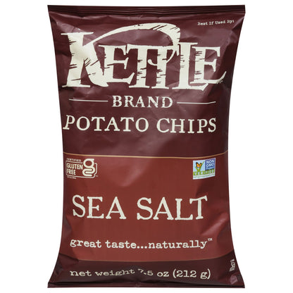 Kettle Brand - Potato Chips Sea Salt - Case Of 12-7.5 Oz image 1