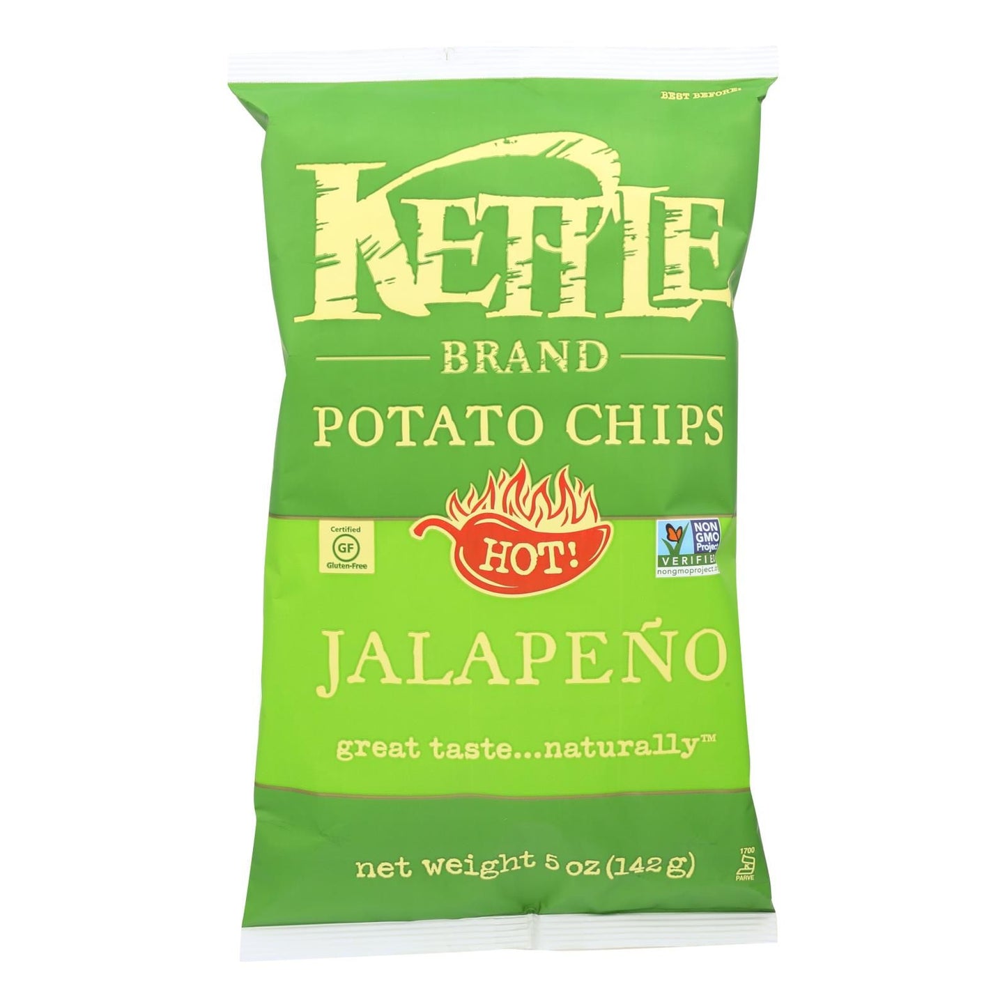 Kettle Brand Potato Chips - Jalapeno - Case Of 15 - 5 Oz. image 1