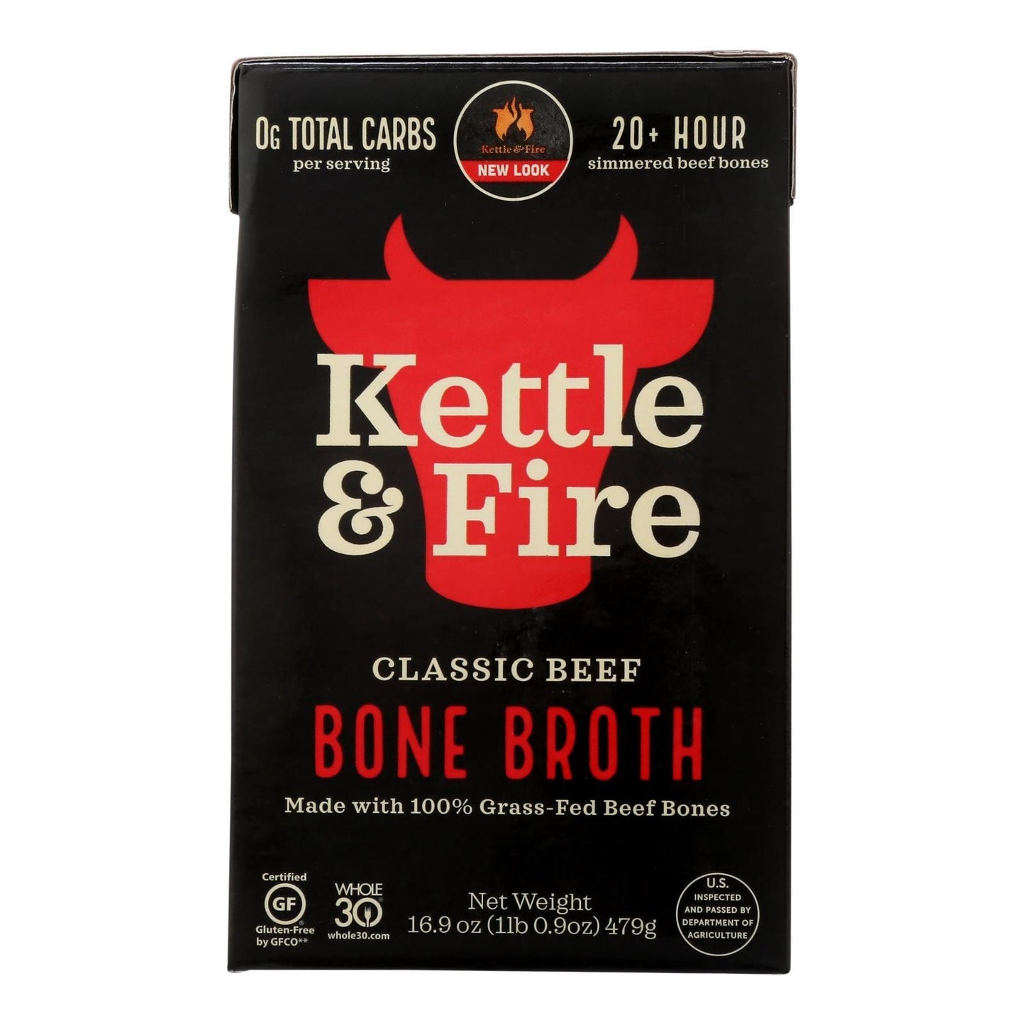 Kettle & Fire Beef Bone Broth - Case Of 6 - 16.9 Oz image 2