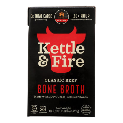 Kettle & Fire Beef Bone Broth - Case Of 6 - 16.9 Oz image 2