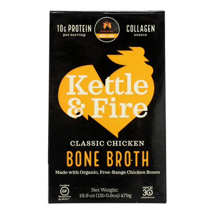 Kettle & Fire Chicken Bone Broth - Case Of 6 - 16.9 Oz image 2