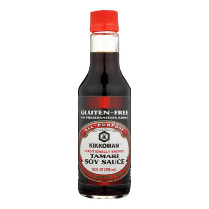 Kikkoman Tamari Soy Sauce - Naturally Brewed - Case Of 6 - 10 Fl Oz image 1