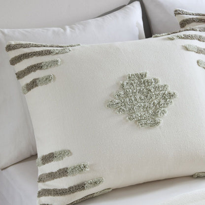 King/Cal King 3 Piece Cotton Blend Chenille Duvet Cover Set image 15
