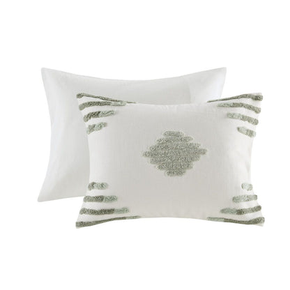 King/Cal King 3 Piece Cotton Blend Chenille Duvet Cover Set image 13