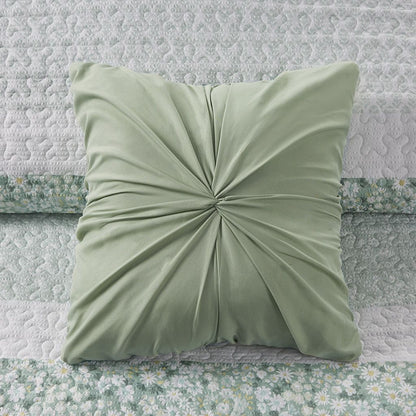 King/Cal King 4 Piece Seersucker Quilt Set with Throw Pillow image 10
