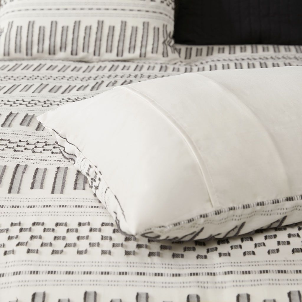 King/Cal King Cotton Jacquard Duvet Cover Mini Set image 7
