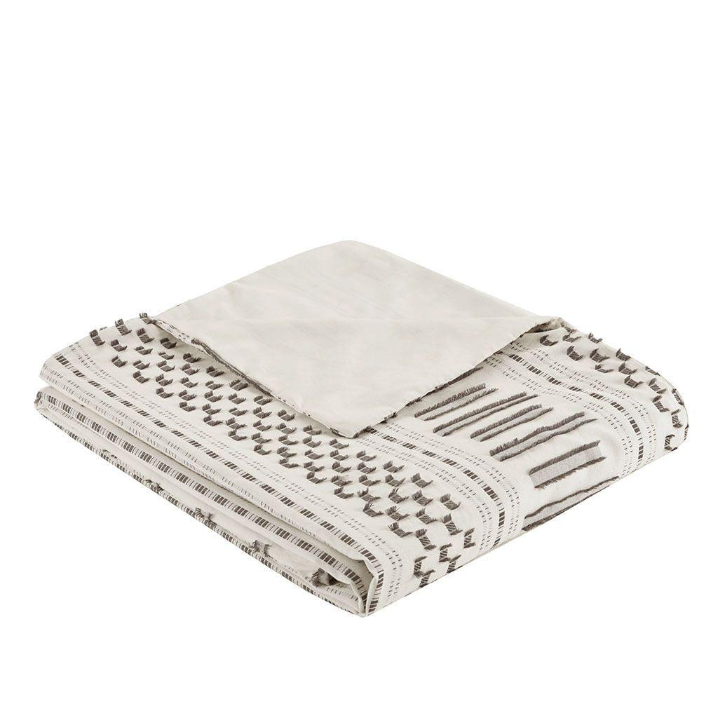King/Cal King Cotton Jacquard Duvet Cover Mini Set image 5
