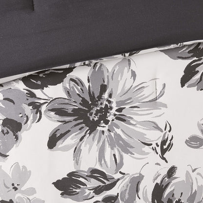 King/Cal King Floral Print Comforter Set image 9