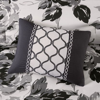 King/Cal King Floral Print Comforter Set image 5