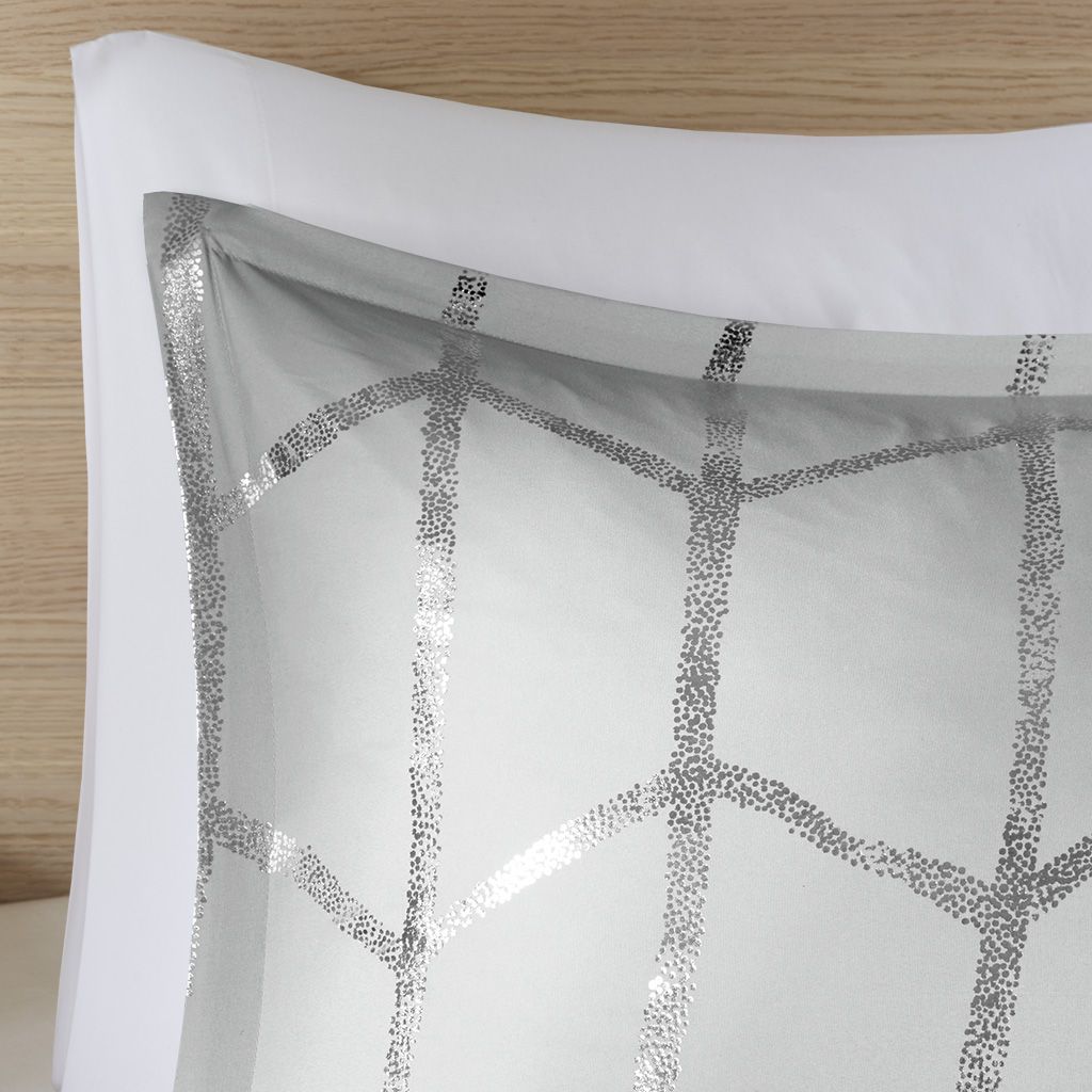 King/Cal King Metallic Printed Comforter Set image 3