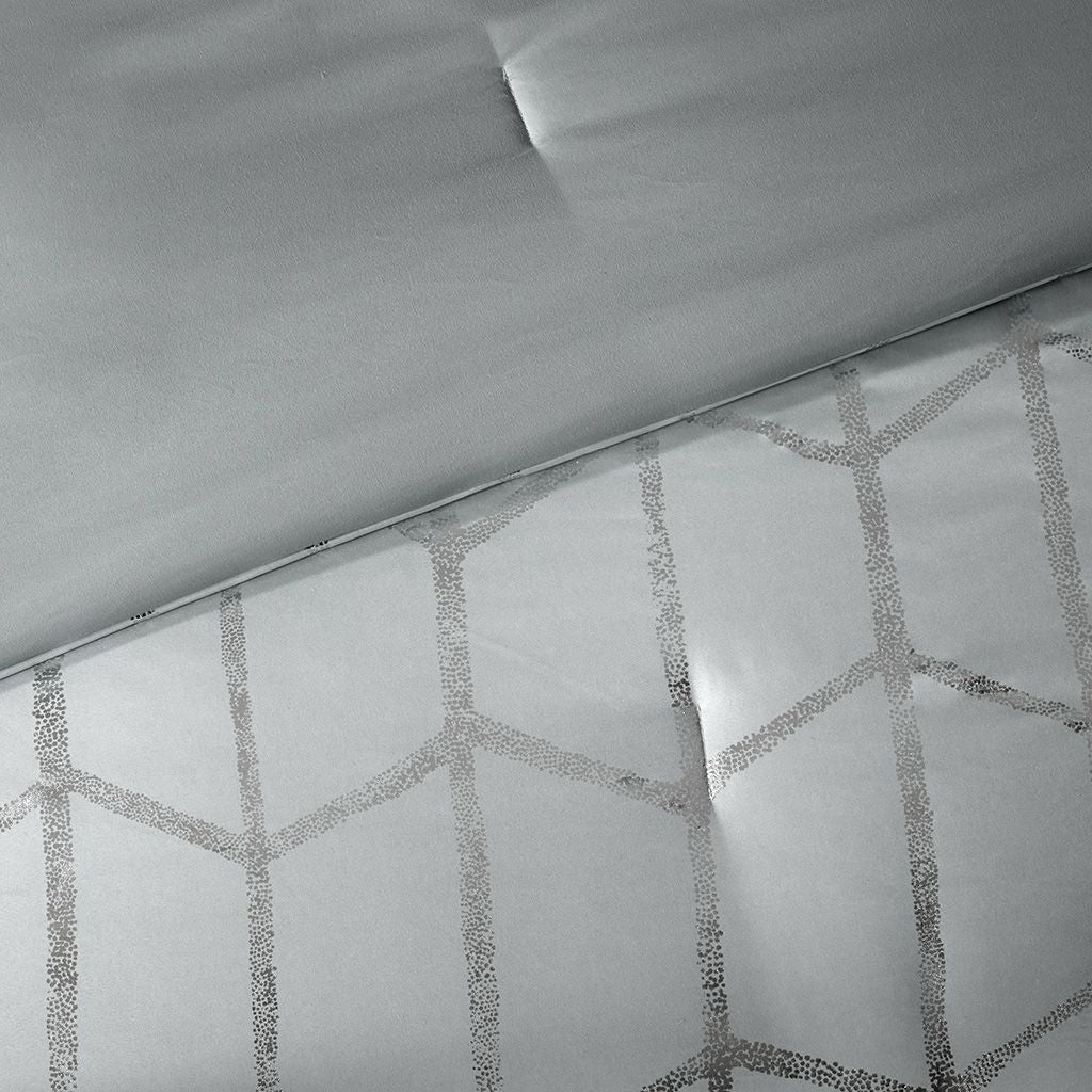 King/Cal King Metallic Printed Comforter Set image 9