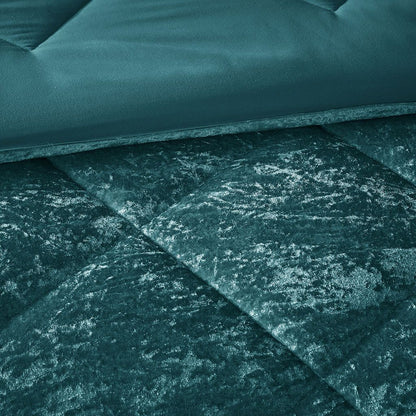 King/Cal King Velvet Comforter Set with Throw Pillow image 11