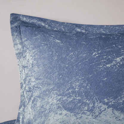 King/Cal King Velvet Duvet Cover Set with Throw Pillow image 3