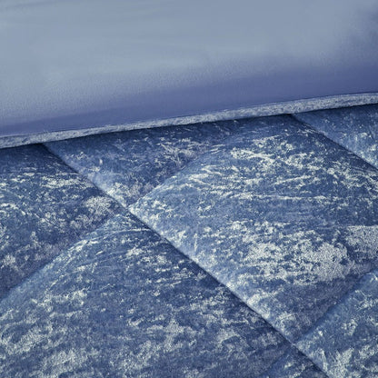 King/Cal King Velvet Duvet Cover Set with Throw Pillow image 12