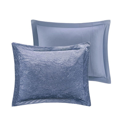 King/Cal King Velvet Duvet Cover Set with Throw Pillow image 2