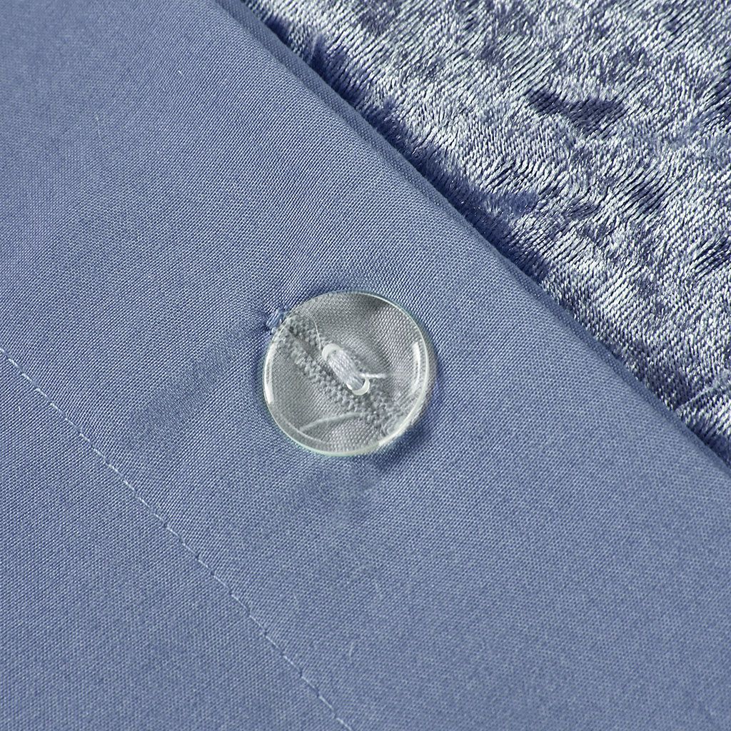 King/Cal King Velvet Duvet Cover Set with Throw Pillow image 9