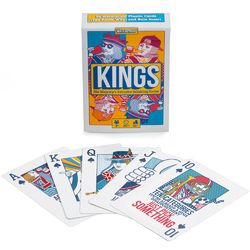 King's Drinking Game Plastic Playing Cards - Waterproof deck with printed drinking rules