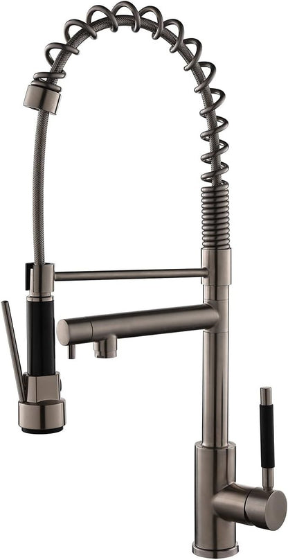 Kitchen Faucet Kit, Modern Style 2-Function Pull Down Sprayer and Pot Filler, High Arch Single Handle Kitchen Faucets wi image 1