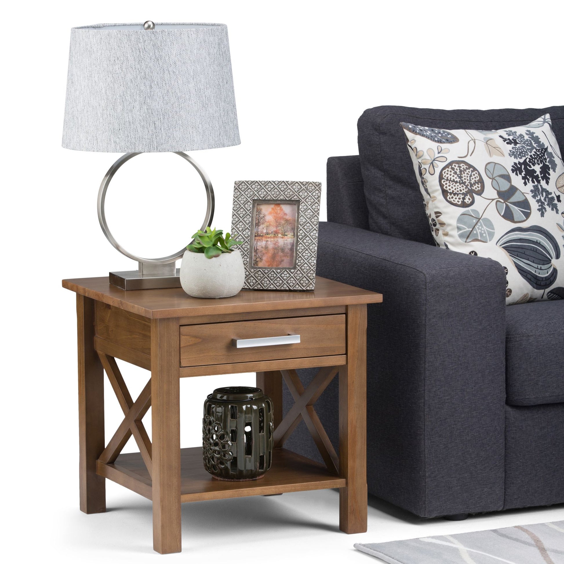 Kitchener - End Table - Medium Saddle Brown image 9