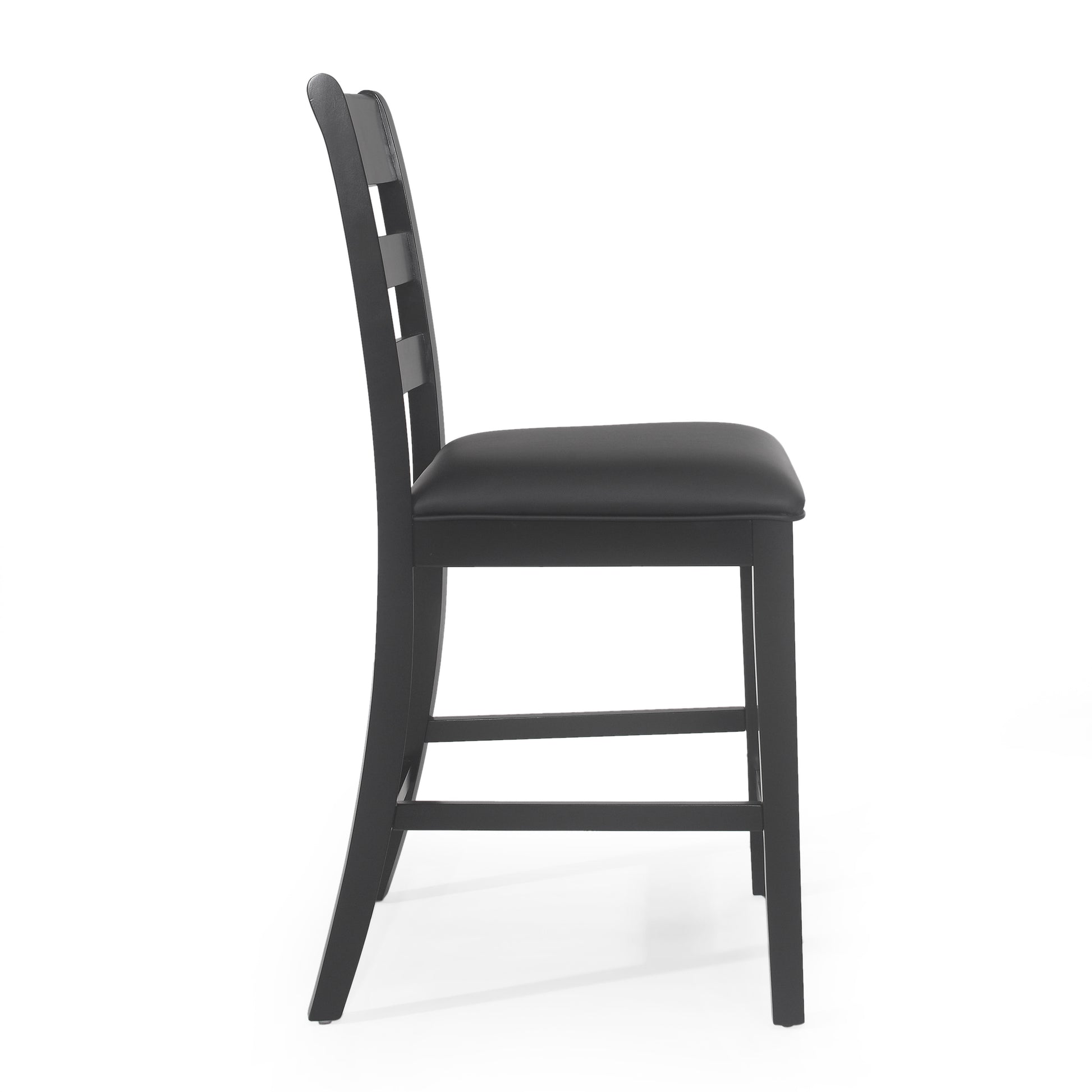 Farmhouse Upholstered Wood Counter Stools (Set of 2) image 7