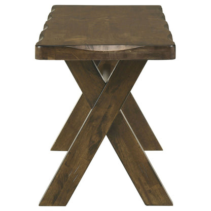 Knotty Nutmeg Dining Bench image 4