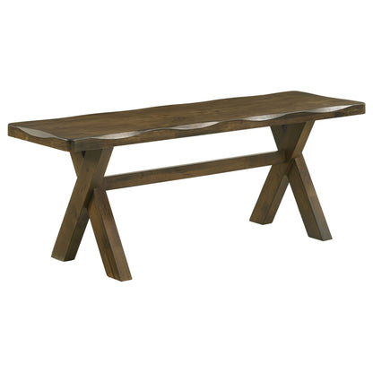 Knotty Nutmeg Dining Bench image 2