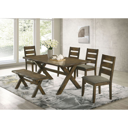 Knotty Nutmeg Dining Bench image 7