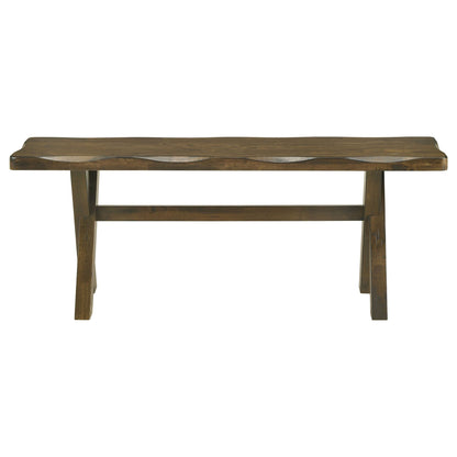 Knotty Nutmeg Dining Bench image 3