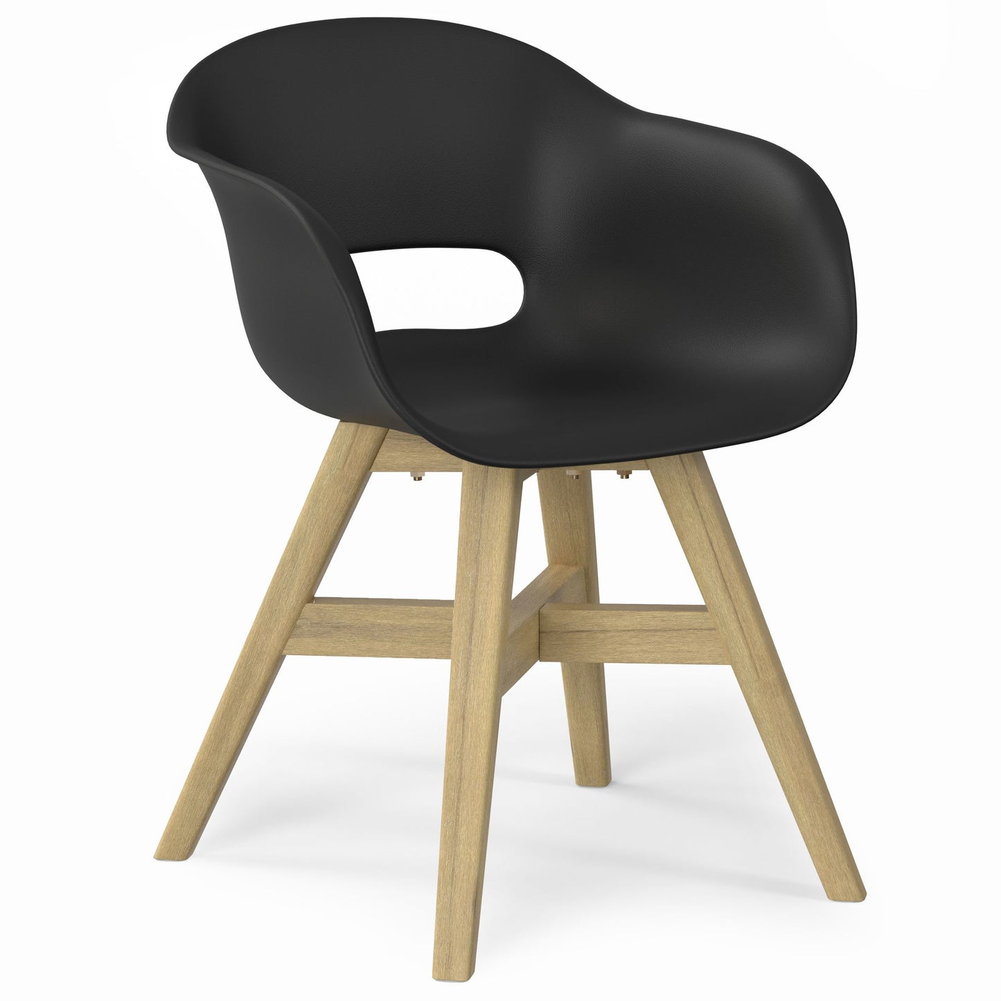 Kona - Outdoor Dining Chair in Plastic (Set of 2) - Black image 4
