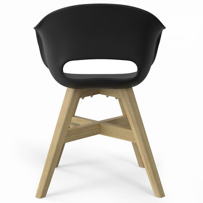 Kona - Outdoor Dining Chair in Plastic (Set of 2) - Black image 3