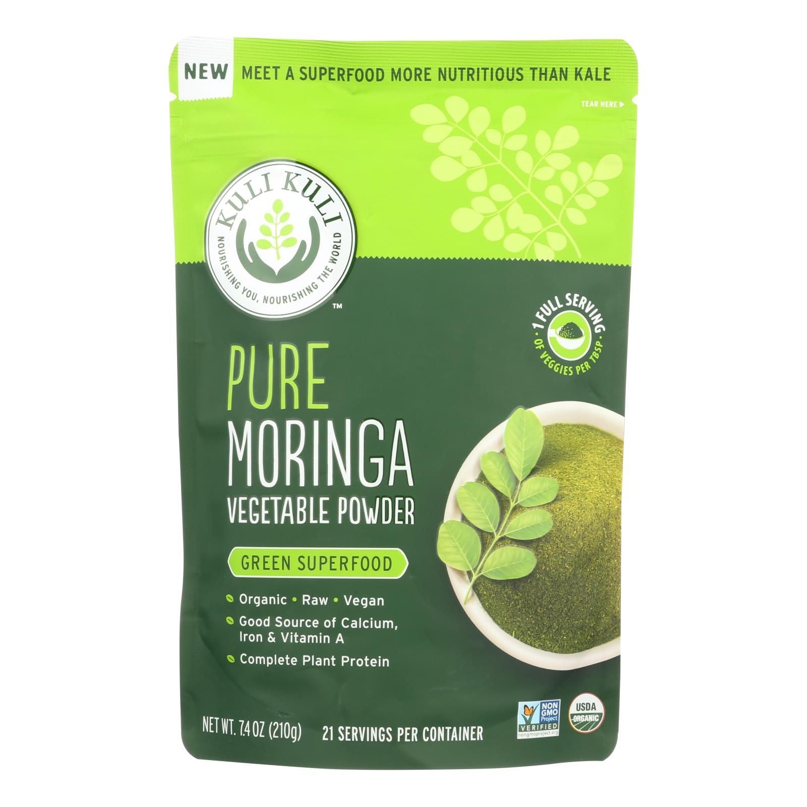 Kuli Kuli Pure Moringa Vegetable Powder - 7.4 Oz. image 2