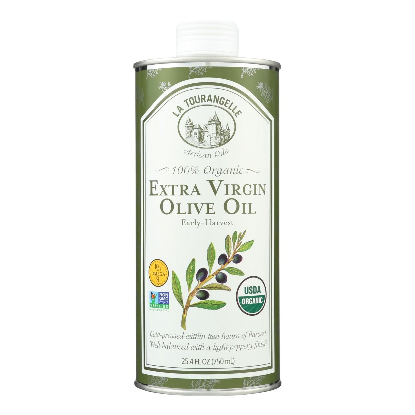 La Tourangelle Organic Extra Virgin Olive Oil - Case Of 6 - 25.4 Fl Oz. image 1