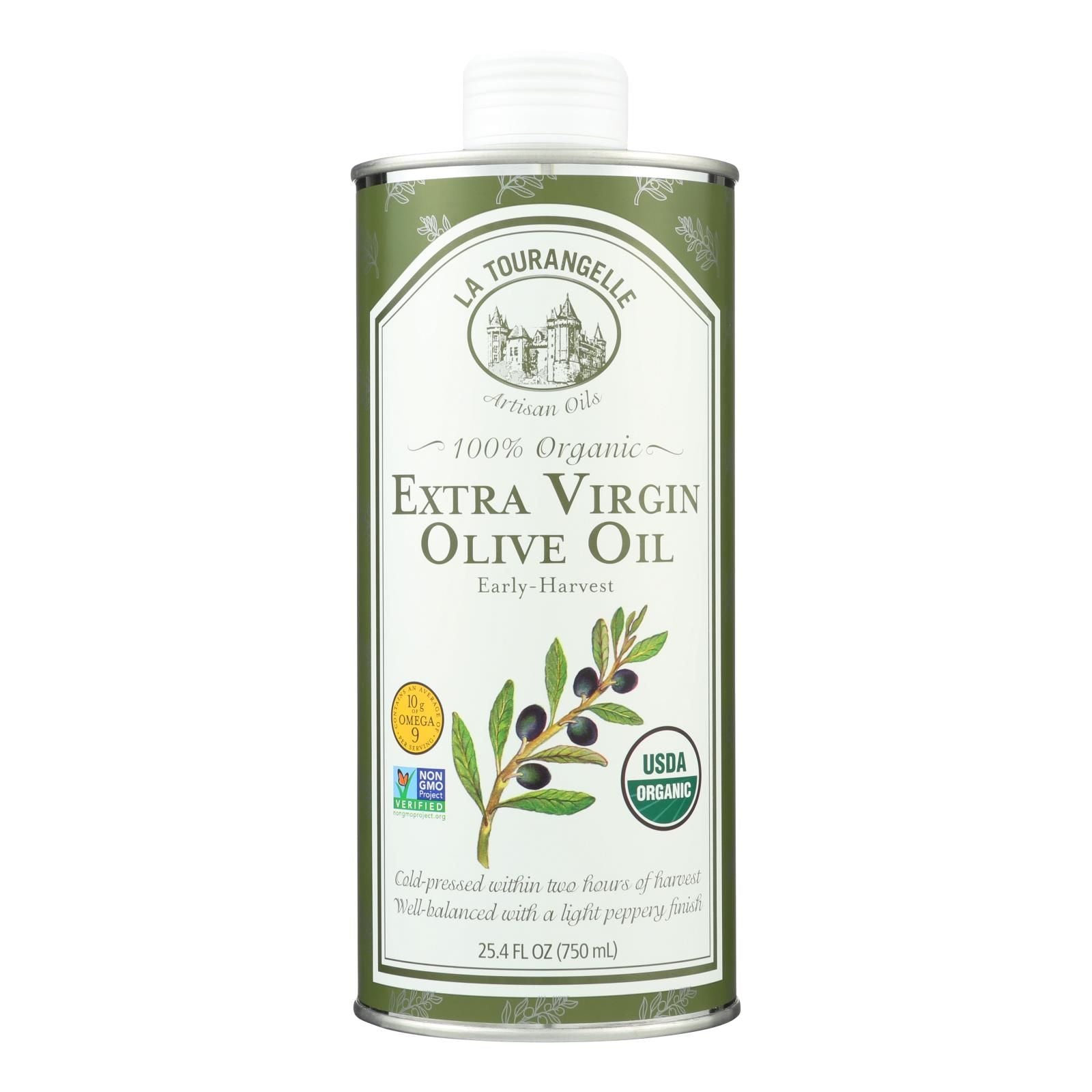 La Tourangelle Organic Extra Virgin Olive Oil - Case Of 6 - 25.4 Fl Oz. image 1
