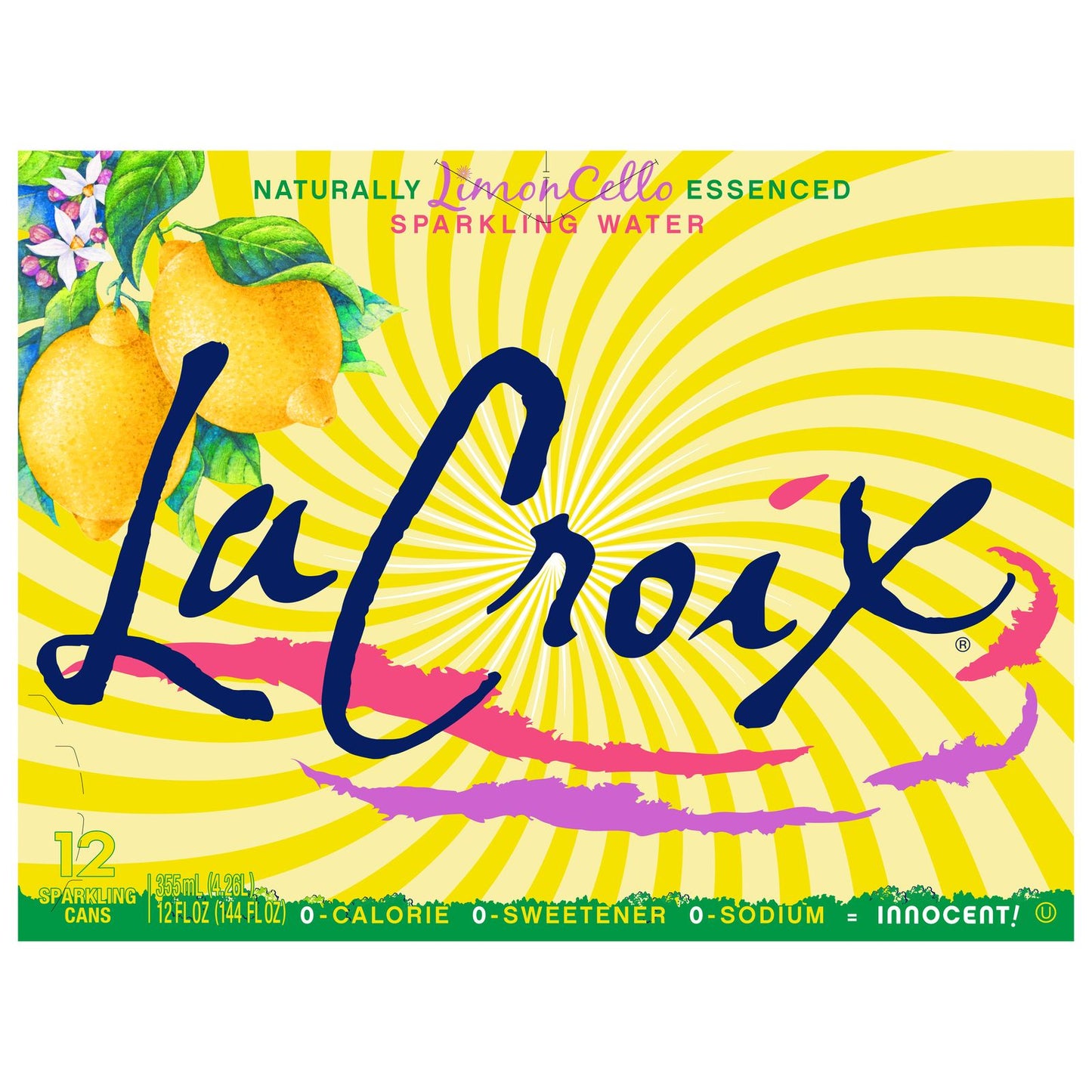 Lacroix - Sparkling Water Limoncello - Case Of 2-12/12 Fz image 1