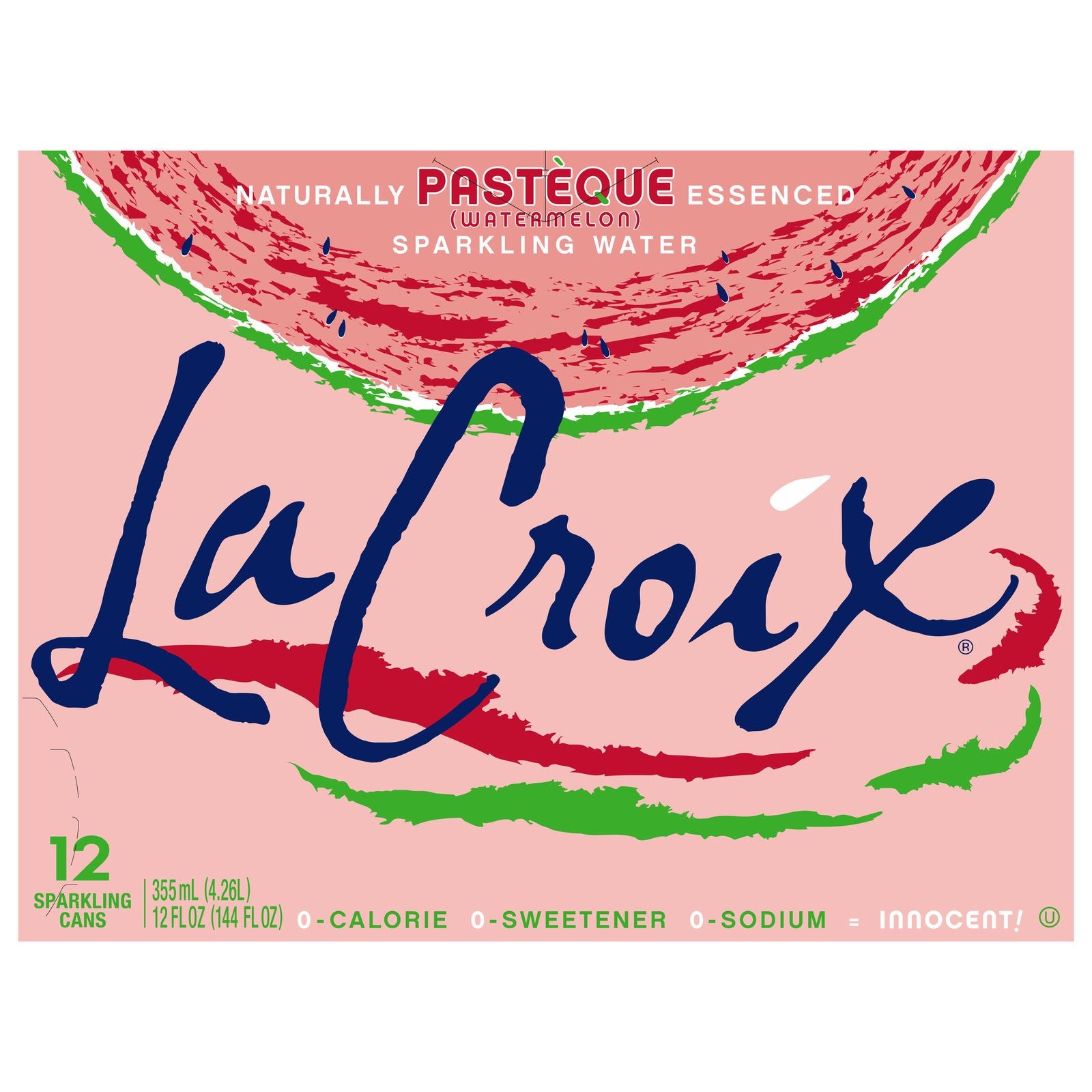 Lacroix - Sparkling Water Watermelon - Case Of 2-12/12 Fz image 1