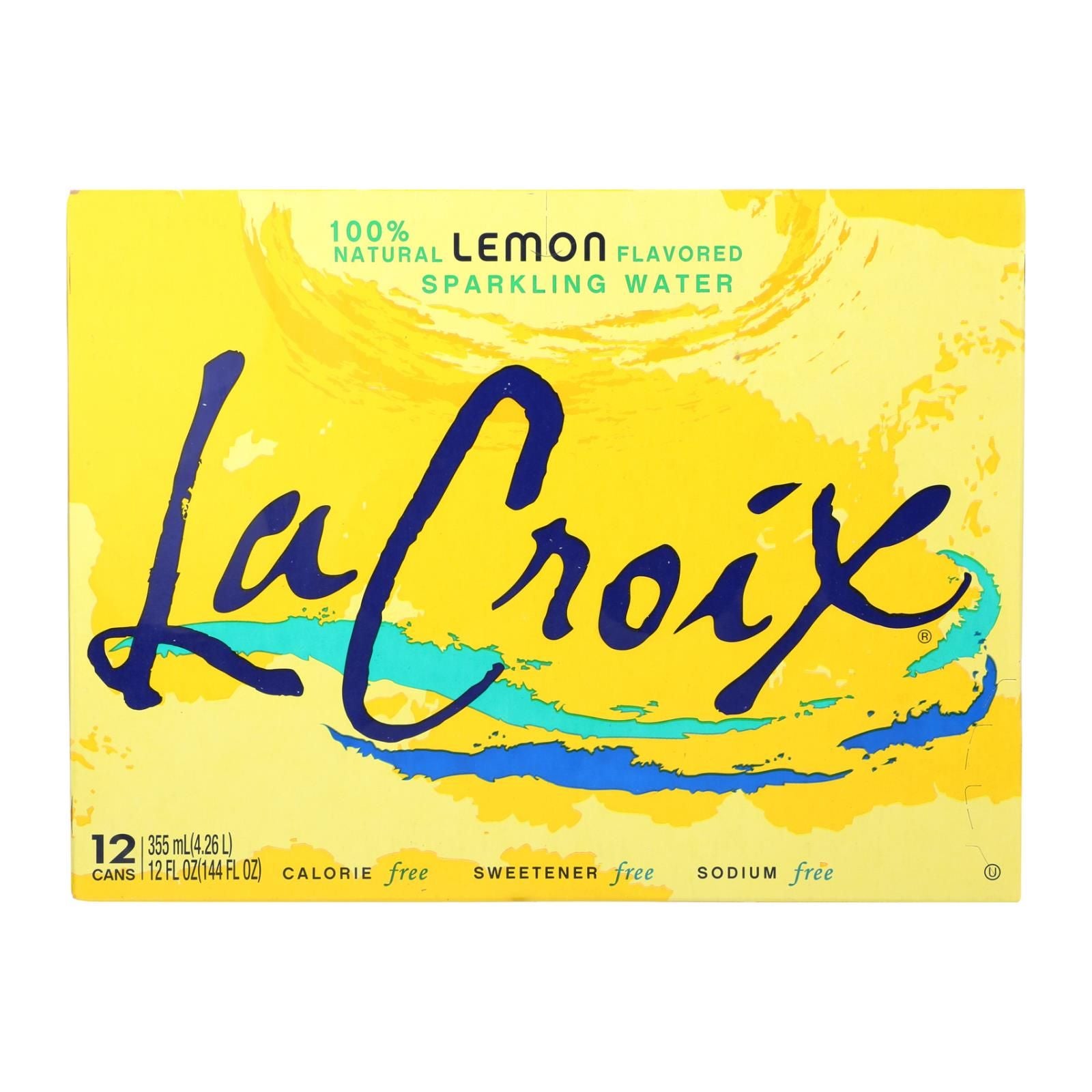 Lacroix Sparkling Water - Lemon - Case Of 2 - 12 Fl Oz. image 1
