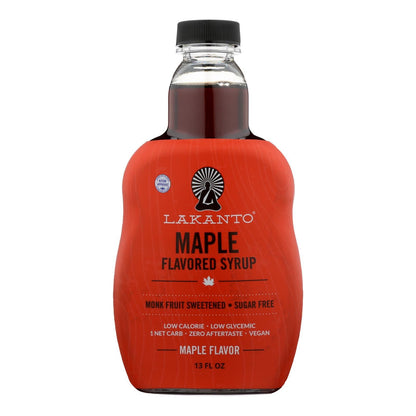 Lakanto Monk Fruit Sweetened Maple Flavored Syrup - Case Of 8 - 13 Fz image 1