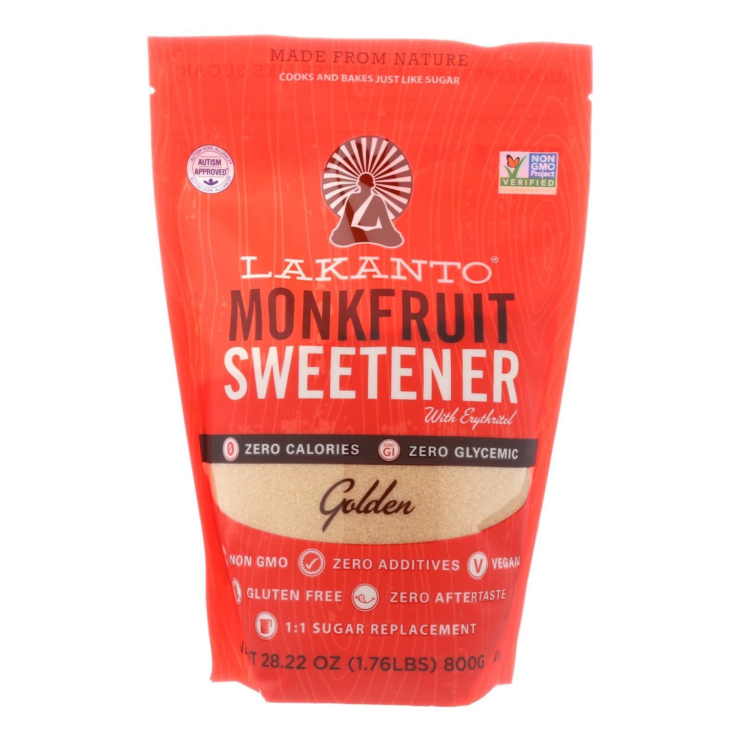 Lakanto&reg; Lakanto Monkfruit Sweetener With Erythritol - Case Of 8 - 28.22 Oz image 1