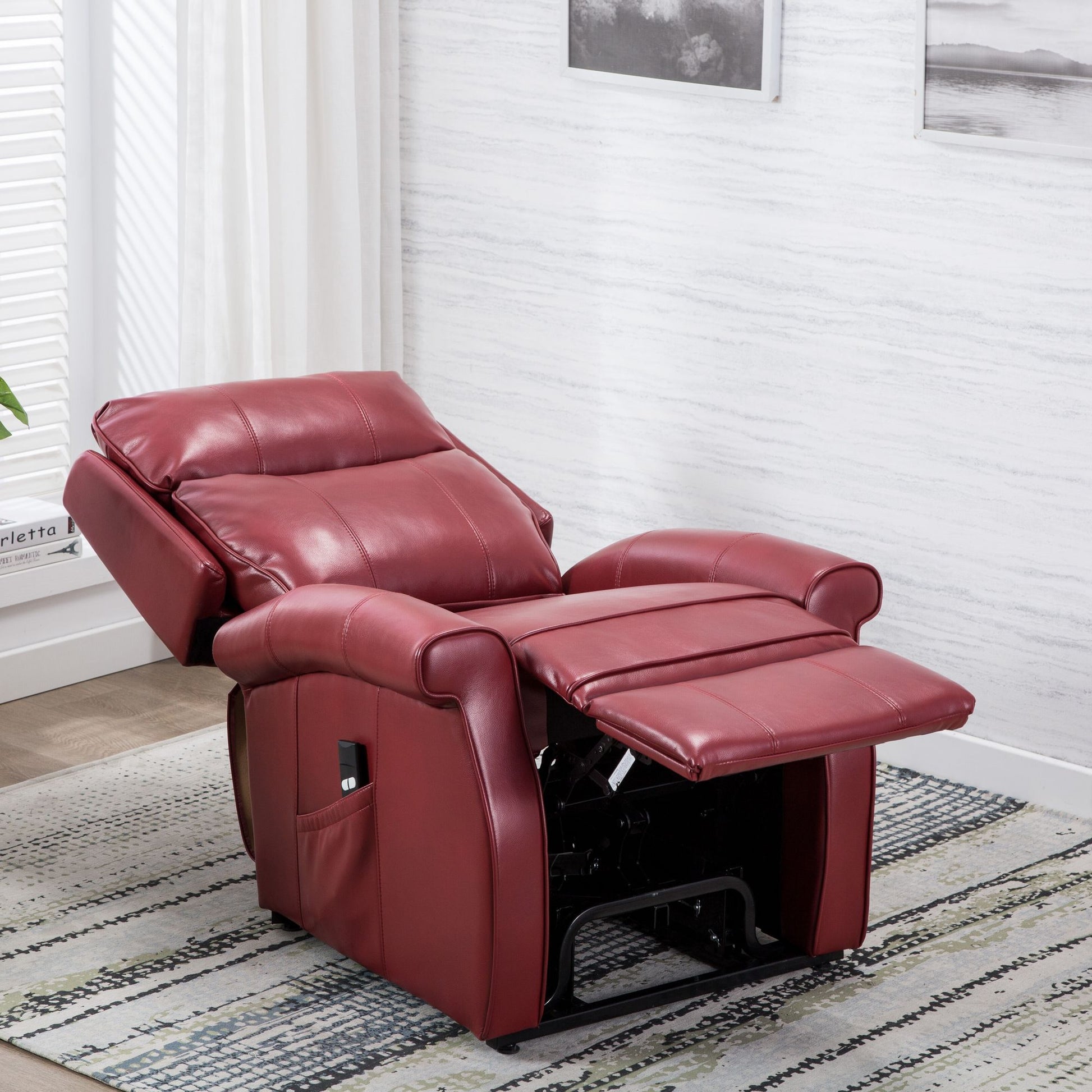 Landis Red Traditional Lift Chair image 2