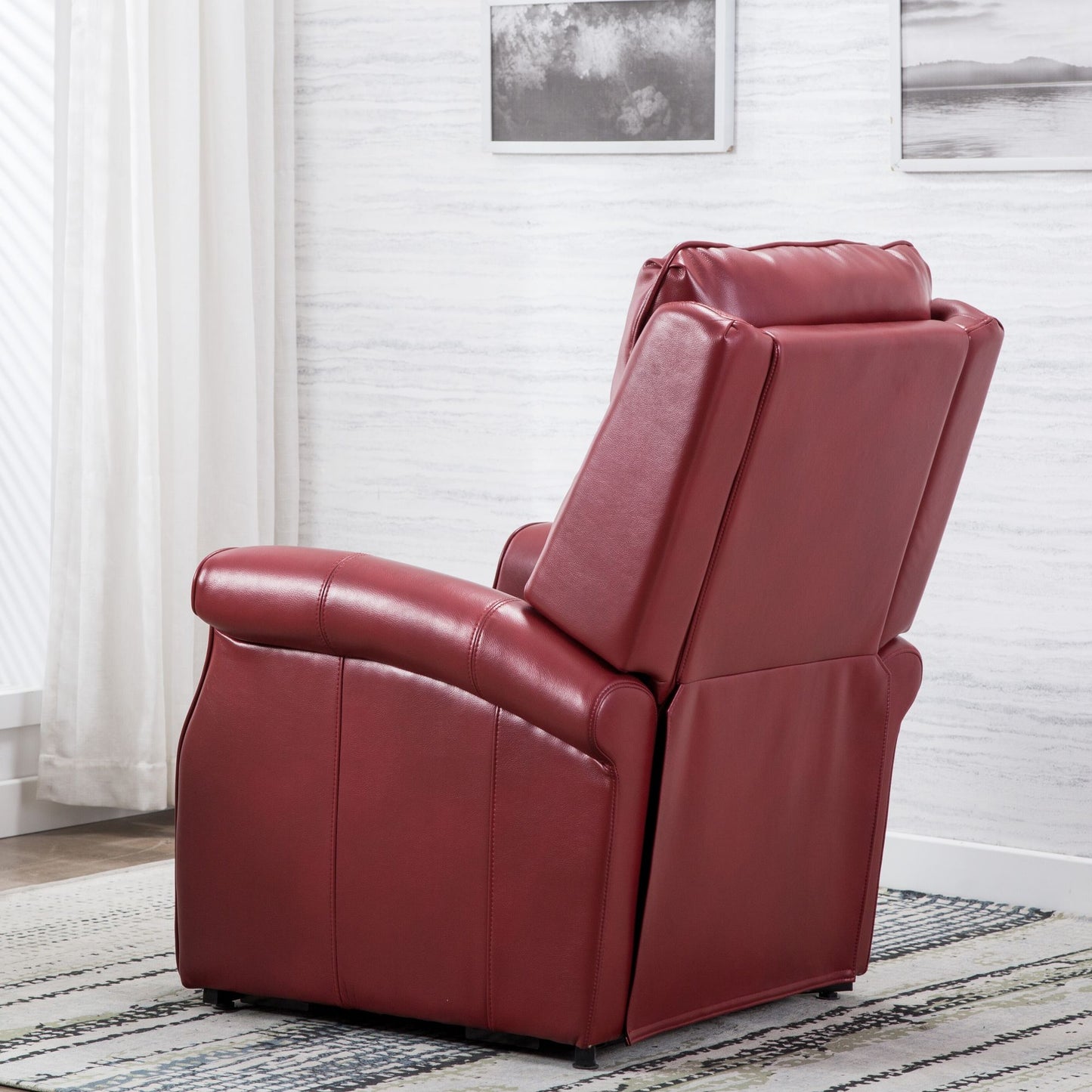 Landis Red Traditional Lift Chair image 6